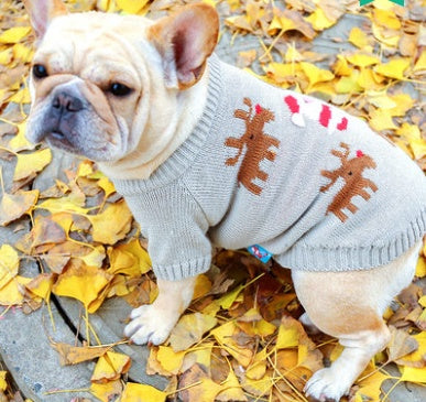 3D Santa Claus Embroidered Dog Sweater