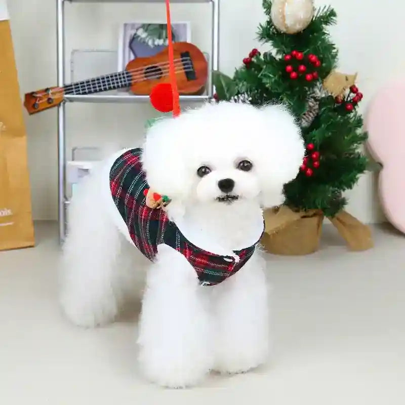 Cappotto Scottish per Cani - Smanicato con Orsetto Natalizio by Dog Moda