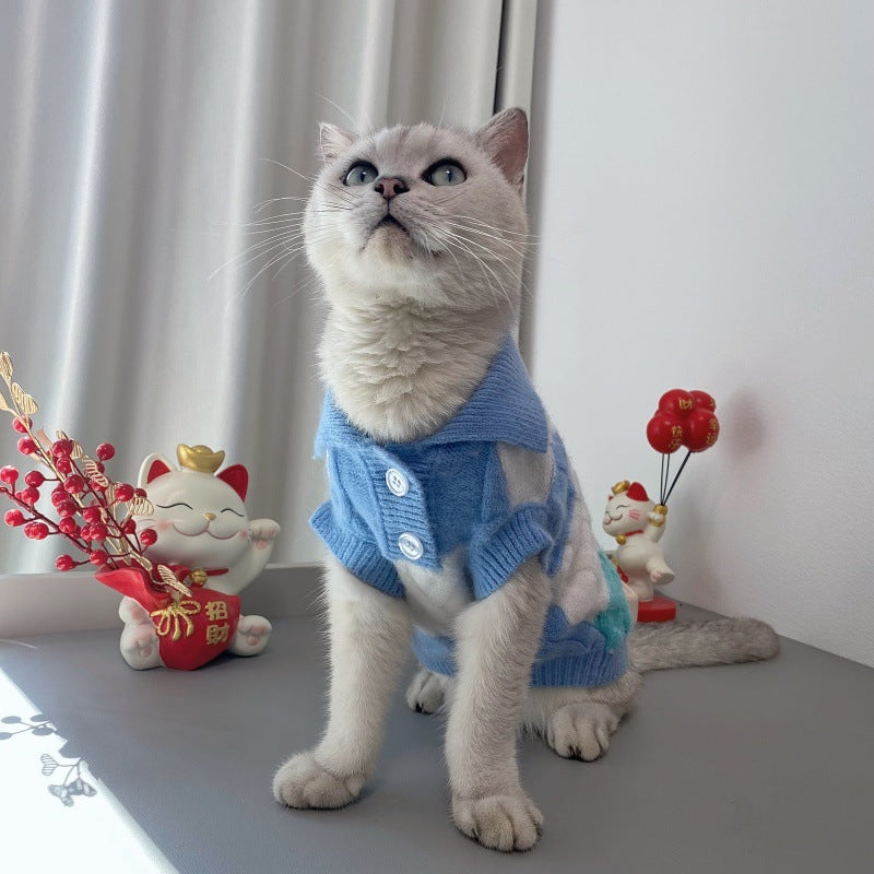 Pull en laine pour chats Kawaii - Style japonais