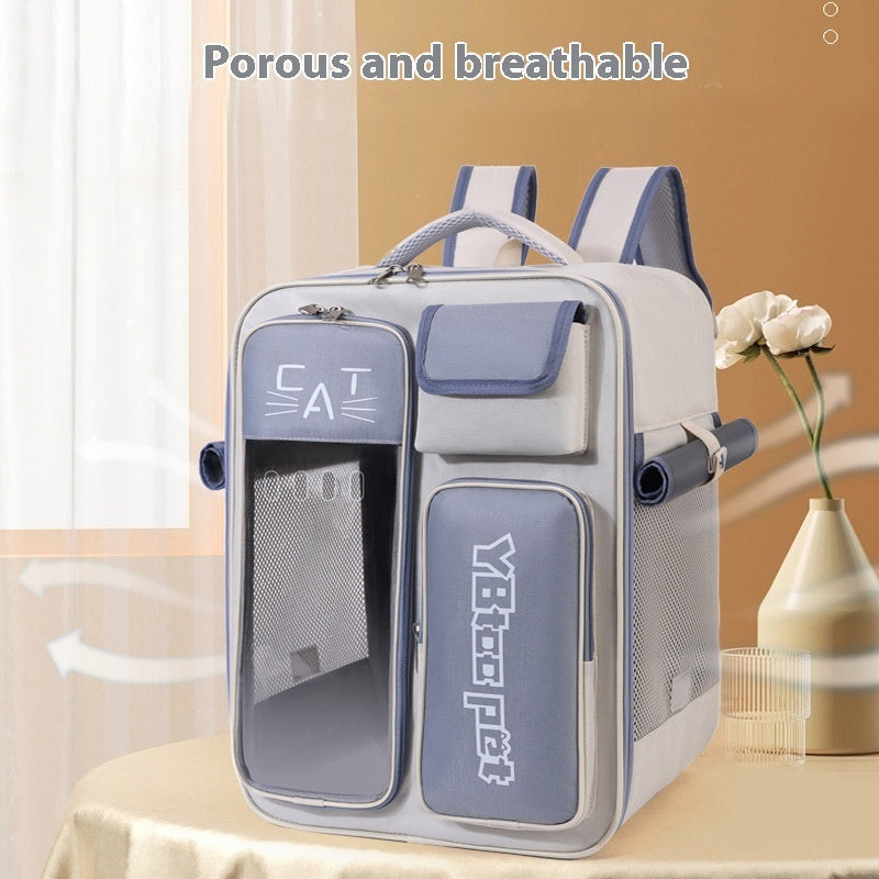 Zaino Trasportino per Gatti - Antigraffio e Idrorepellente