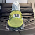 Sudadera para Perro Memory con Capucha Forro Polar Verde Instagram