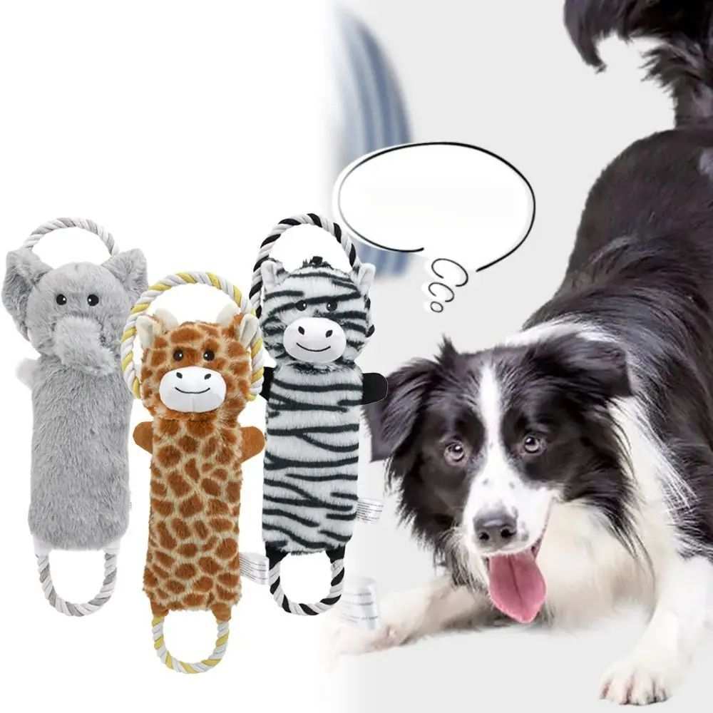 Giocattolo Interattivo per Cani a Forma di Animale con Squeaker – Divertimento Sicuro e Resistente