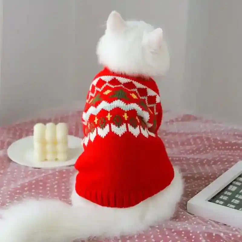 猫用暖かいセーター - 秋冬ペット用品