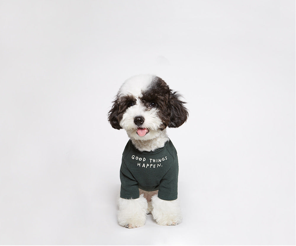 Cotton Dog T-Shirt "Good Things Happen!"