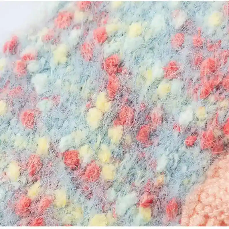 犬用コーラルセーター - ふわふわの3Dクマさんデザイン