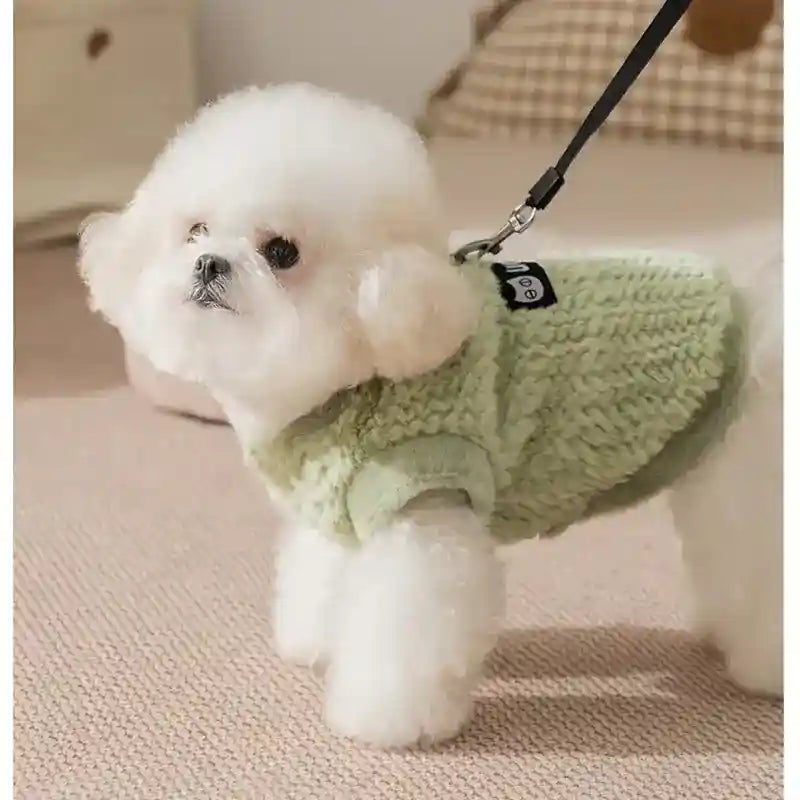 Gilet Fuzzy per Cani - Morbido con Anello Guinzaglio by Dog Moda