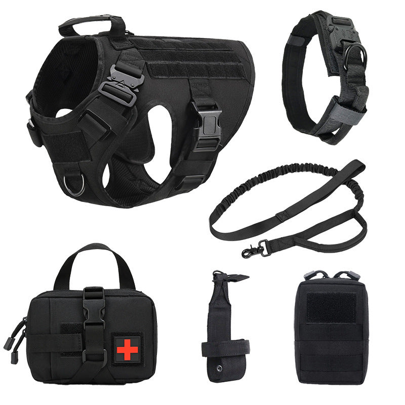 Kit Pettorina Tattica Cani Addestramento con Accessori