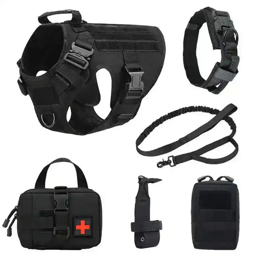 Kit Pettorina Tattica Cani Addestramento con Accessori by Dog Moda