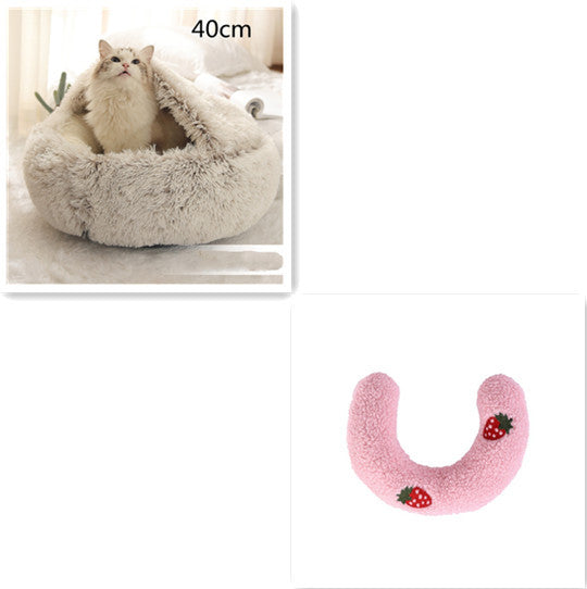 Cuccia Avvolgente "Comfort Ciambella" in Pile con Copertina - Dog Moda