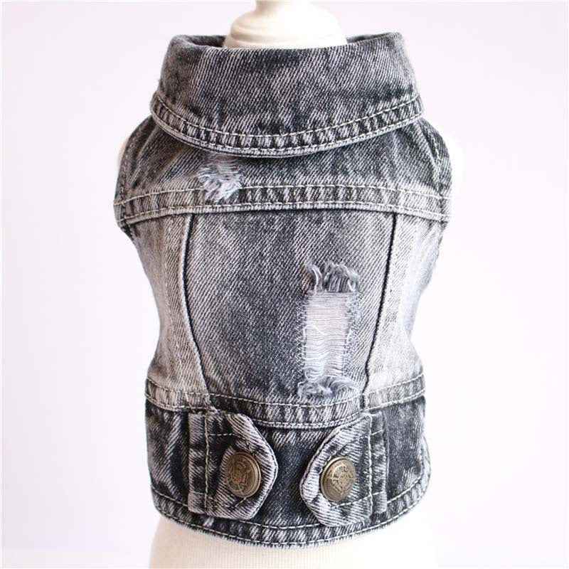 Giacca Jeans per Cani - Cappotto Denim Impermeabile by Dog Moda