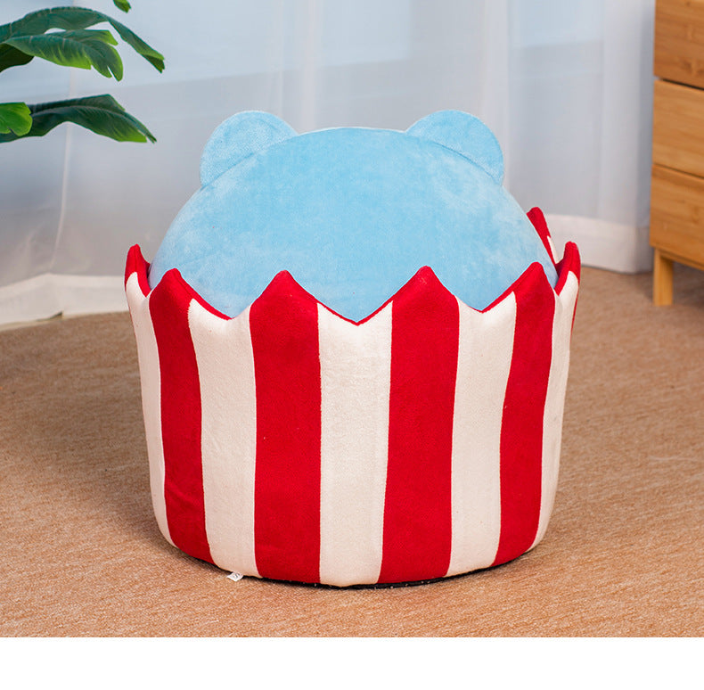 Cuccia per gatti e cani piccoli "PopCorn" – Design Unico e Accogliente