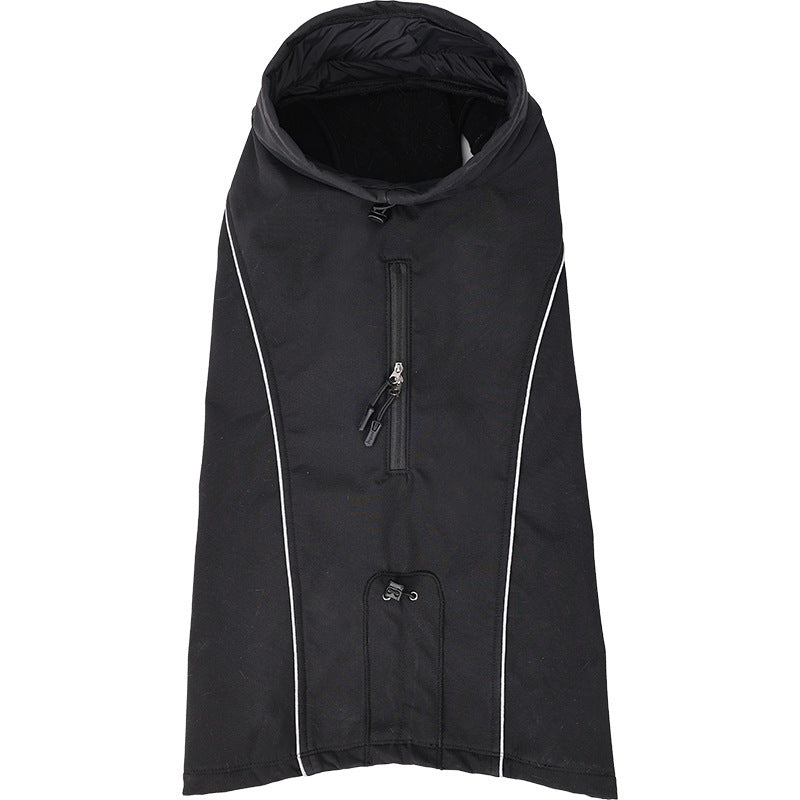 Dog Raincoat "Terrier" Model with Chest Hole and Closure on the Abdomen