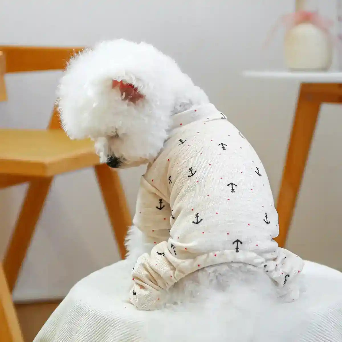 伸縮性4足犬用つなぎ - 冬用パジャマ