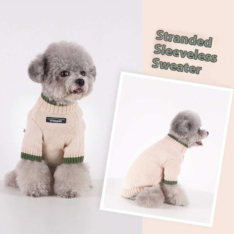 Maglioncino per cani Cheepet mezze maniche due colori - Dog Moda