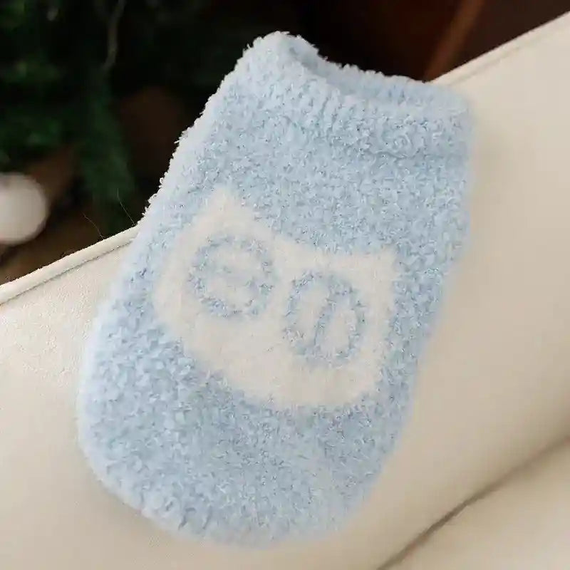 犬と猫用の柔らかいフクロウのセーター - 暖かい冬用