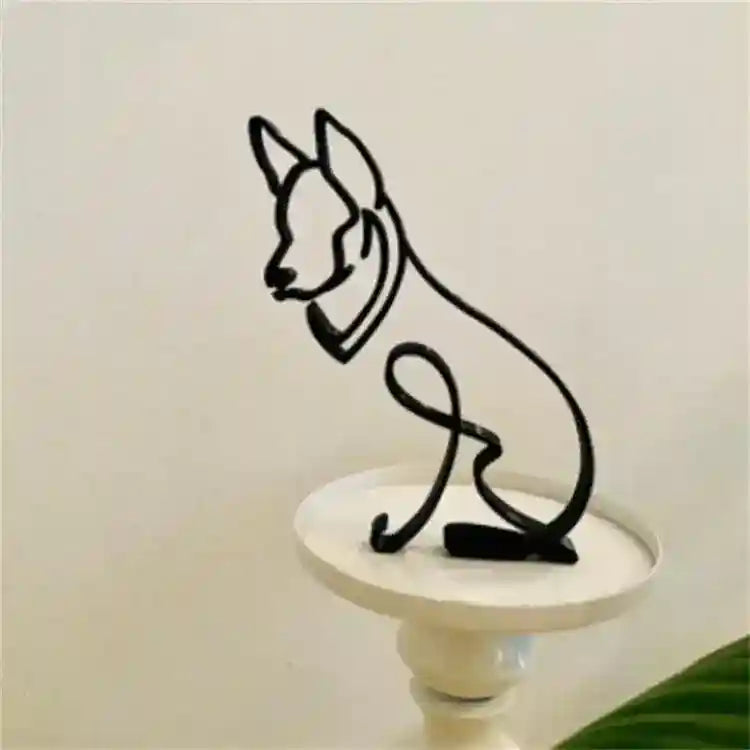Statua Cane in Metallo Scultura Decorativa Moderna by Dog Moda
