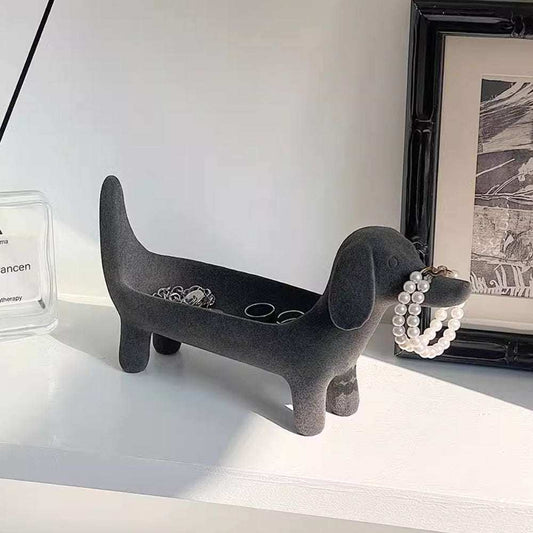 Svuotasche Bassotto Decorativo – Porta Gioie e Bracciali in Resina