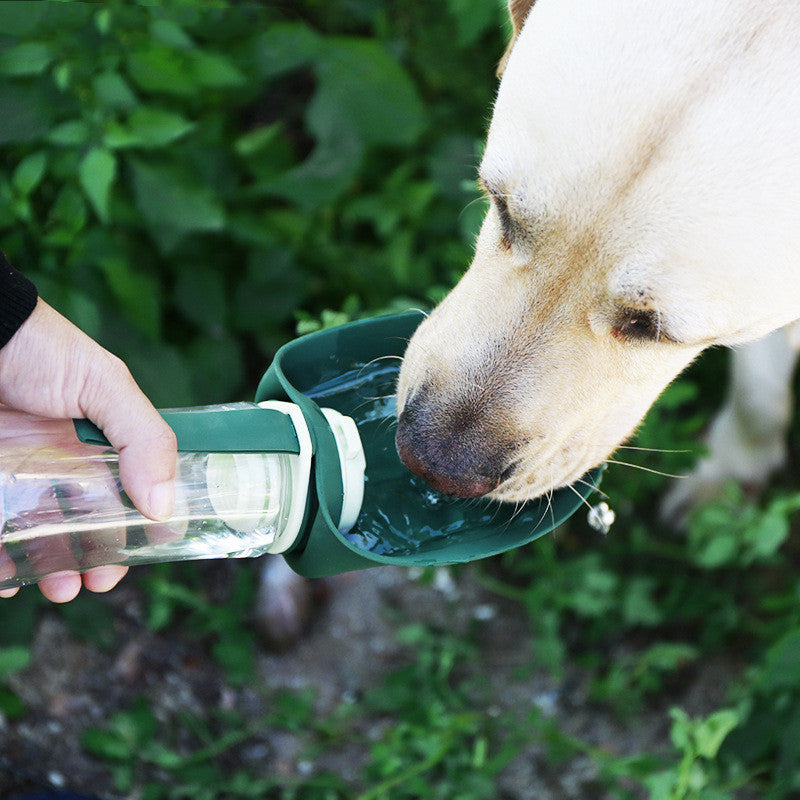 "ZooGalaxy" Double Reservoir Travel Dog Water Bottle