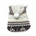 Felpa di Natale per Cani con Fiocchi di Neve e Cappuccio con Ponpon - Dog Moda