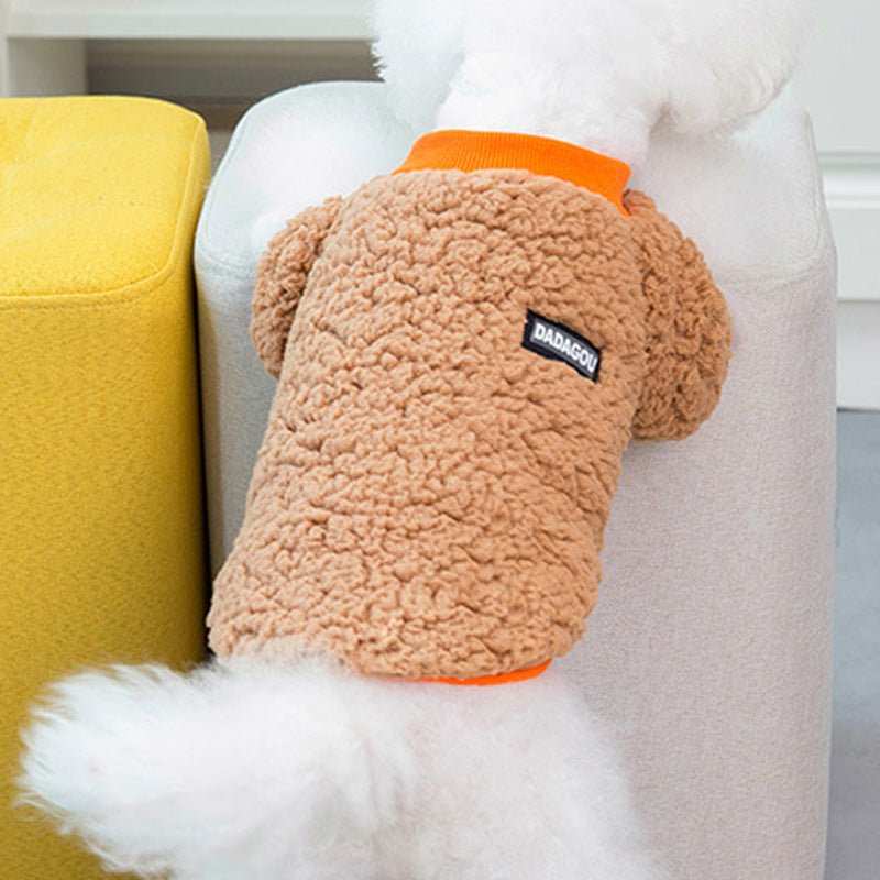 Felpa in Pile per Cani Tinta Unita - Colori Brillanti DADAGOU - Dog Moda