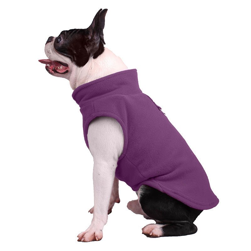 Felpa in Pile Smanicata per Cani – Modello Perfetto per Boston Terrier e Non Solo - Dog Moda