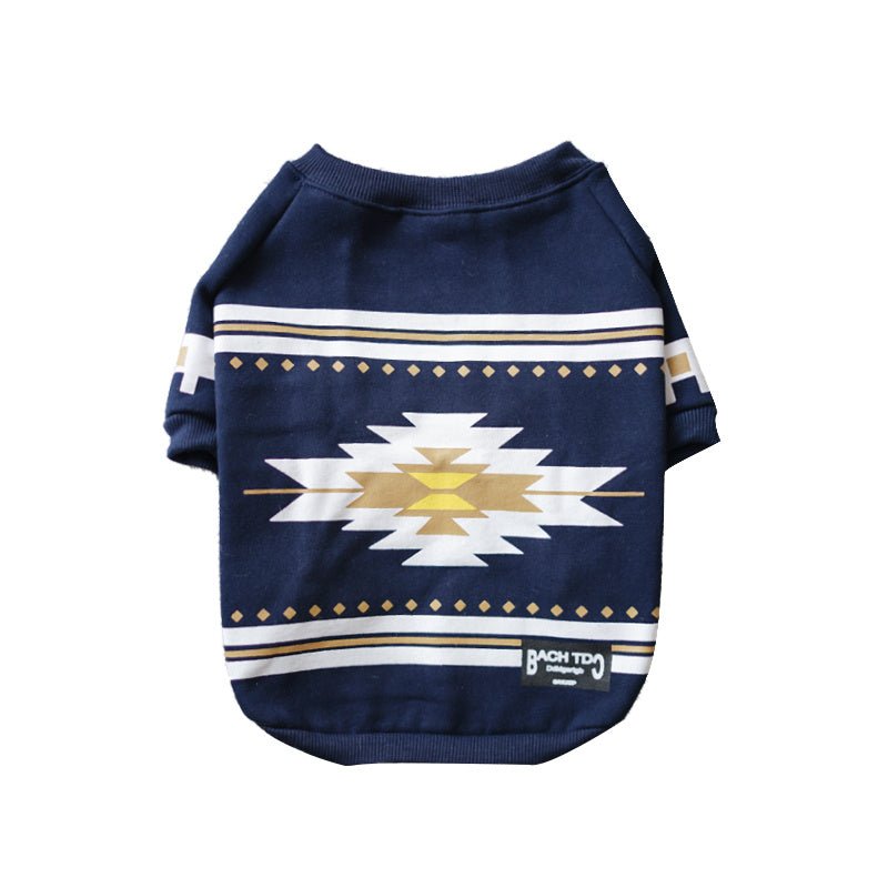 Felpa per Bulldog con Stampa Geometrica - Modello "Kos" - Dog Moda