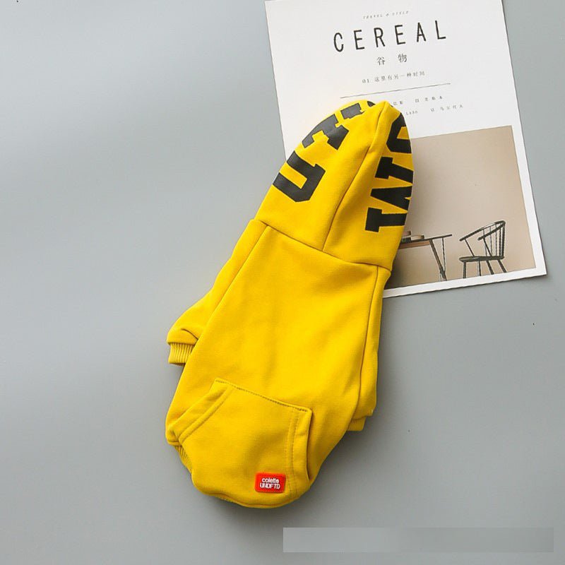 Felpa per cani con cappuccio "Capital Letter" - Dog Moda