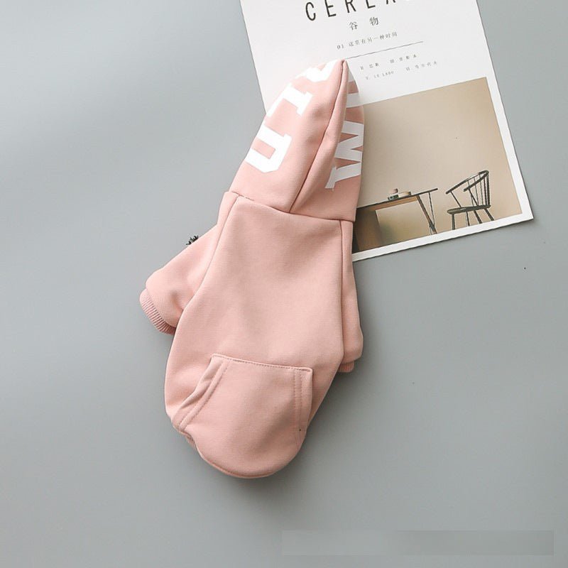Felpa per cani con cappuccio "Capital Letter" - Dog Moda
