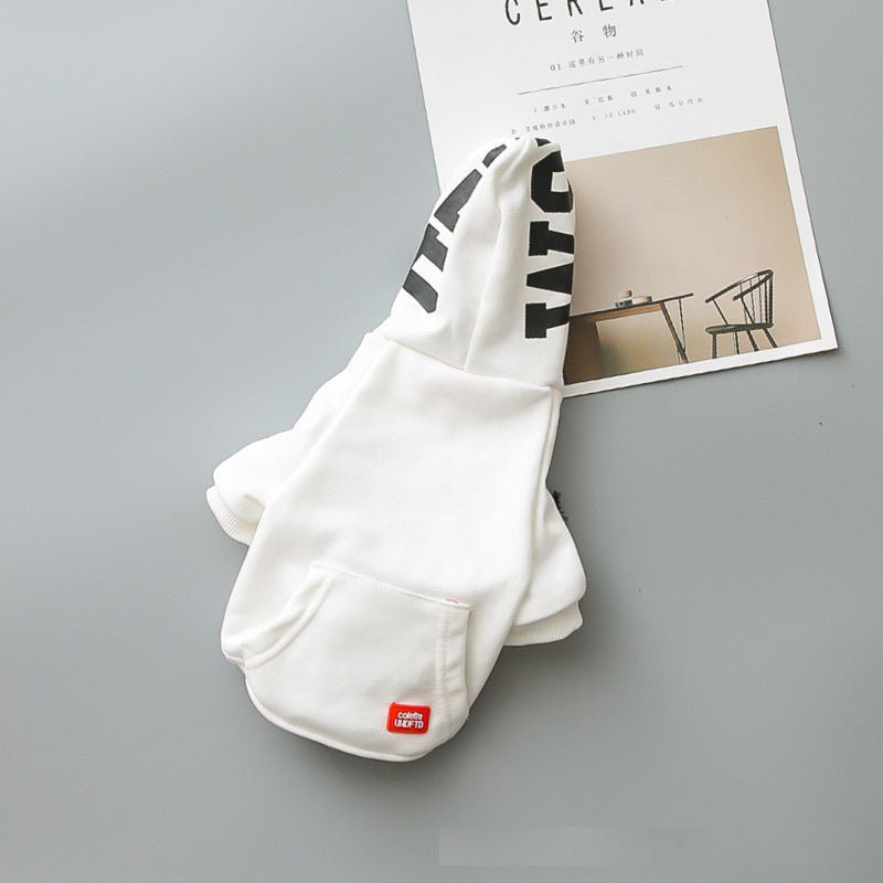 Felpa per cani con cappuccio "Capital Letter" - Dog Moda