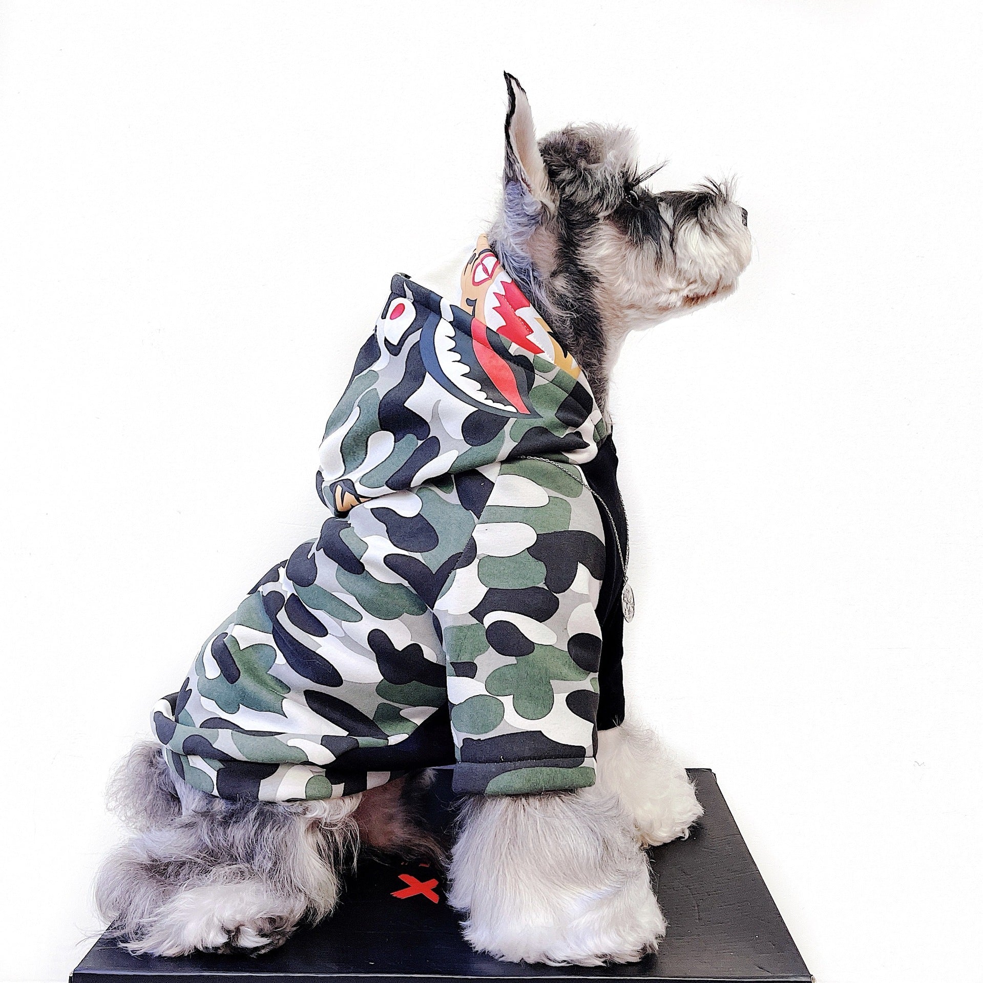 Felpa per cani con cappuccio e zampine "Street Art" - Dog Moda