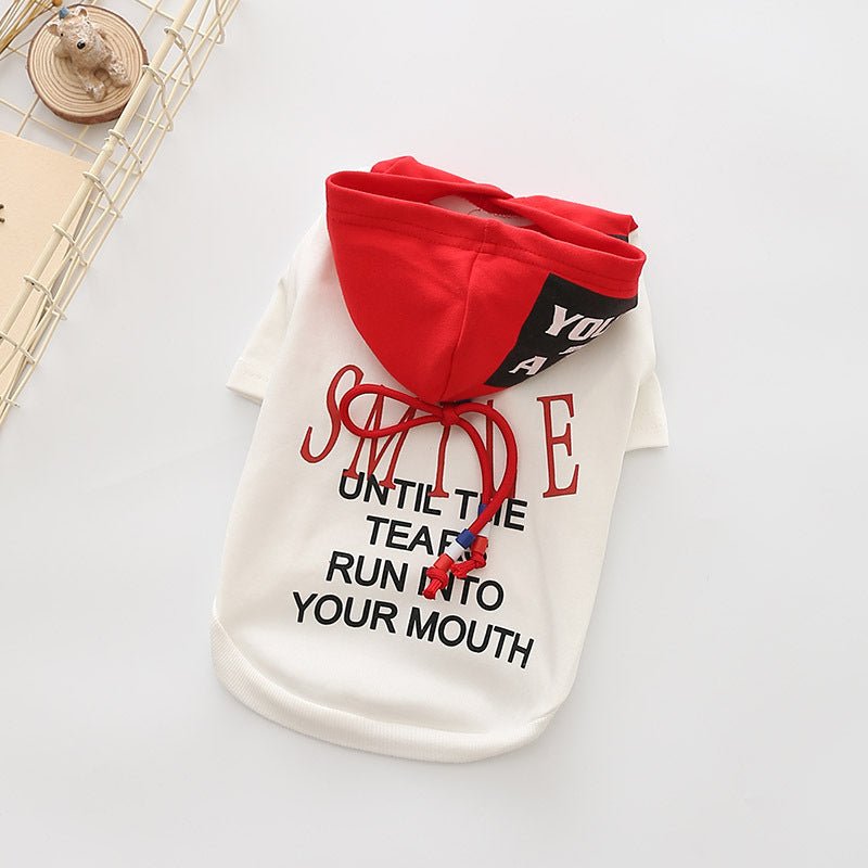 Felpa per cani con cappuccio "Smile" - Dog Moda