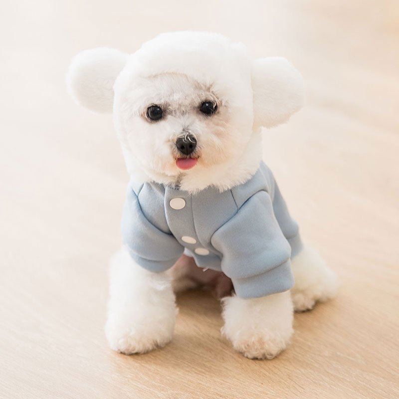 Felpa per Cani di Piccola Taglia Modello "I Love You" – Con Cappuccio Morbido e Stile Unico - Dog Moda