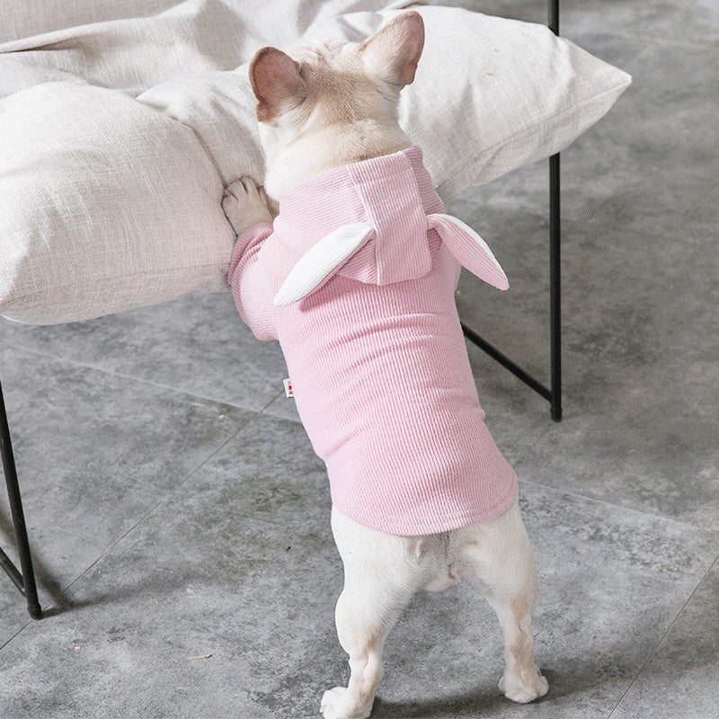 Felpa per cani e Bulldog cappuccio orecchie "Bunny" - Dog Moda
