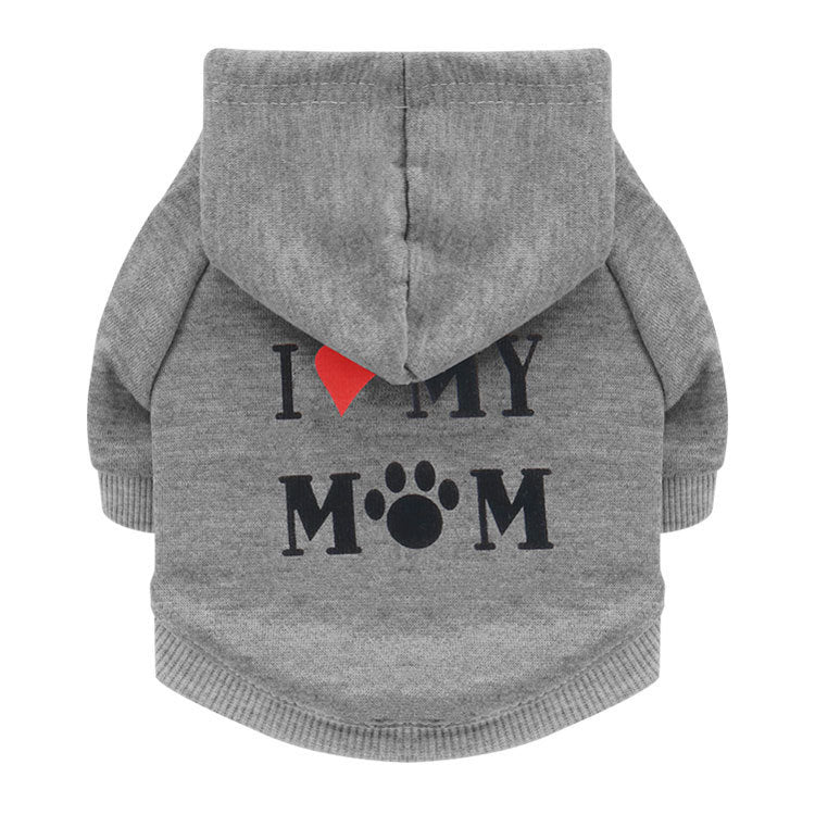 Felpa per Cani "I Love My MOM" – Perfetta per Barboncini e Chihuahua - Dog Moda