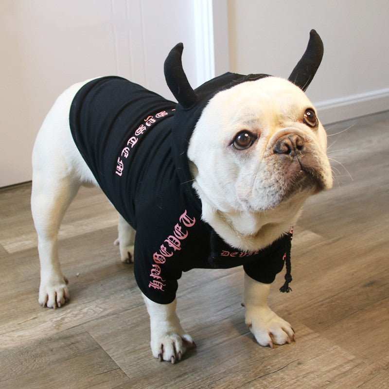 Felpa per cani in puro cotone "Angeli e Demoni" - Dog Moda
