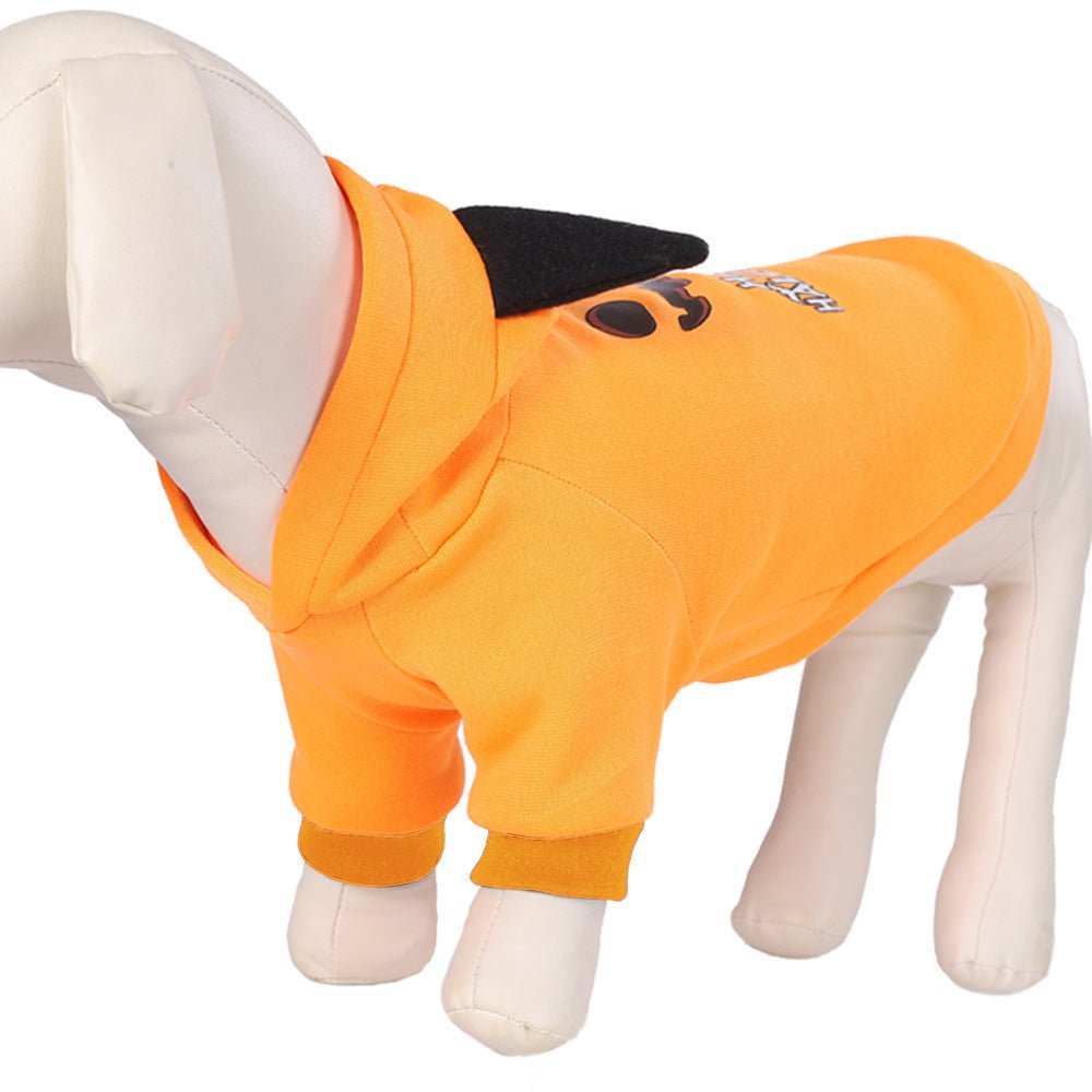Felpa per cani nera con cappuccio "Halloween" - Dog Moda