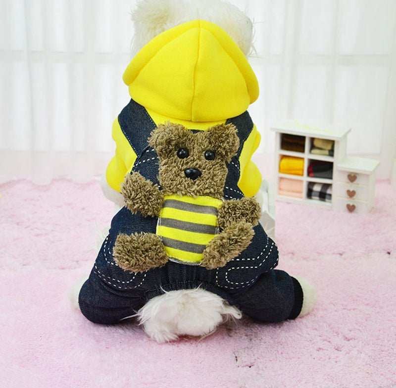 Felpina con Salopette "Teddy" per Cani - Dog Moda