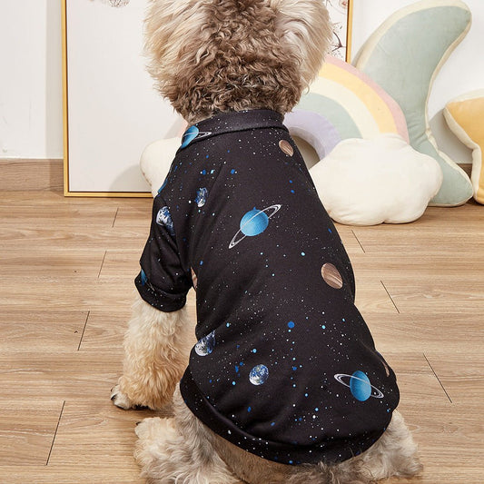 Felpina "Cosmic Poodle" – Viaggio tra le stelle per il tuo Barboncino - Dog Moda