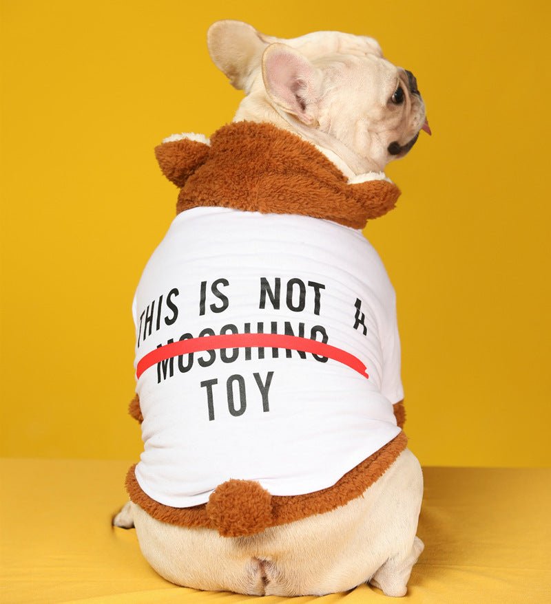 Felpina "Not a Moschino Toy" per Cani - Eleganza e Comfort - Dog Moda