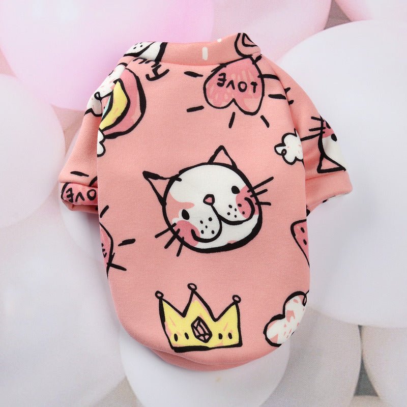 Felpina per Cani in Pile "Simba" – Fantasie Colorate con Mezze Maniche - Dog Moda
