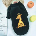 Felpina per Cani in Tinta Unita con Stampe di Animaletti - Must - Have Invernale di DogModa.it - Dog Moda