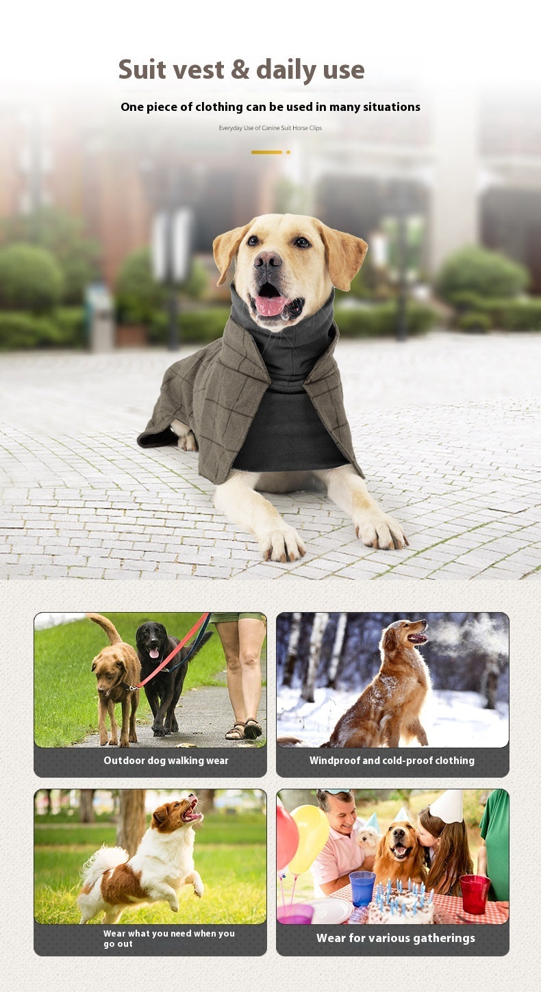 Cappotto per Cani Soho - Caldo con Pettorina e Collo Alto