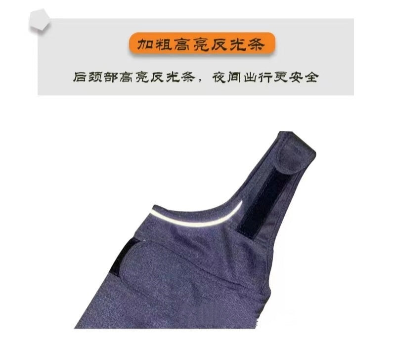 Maglia grigia avvolgente con chiusura in velcro per ridurre l’ansia del cane - Dog Moda
