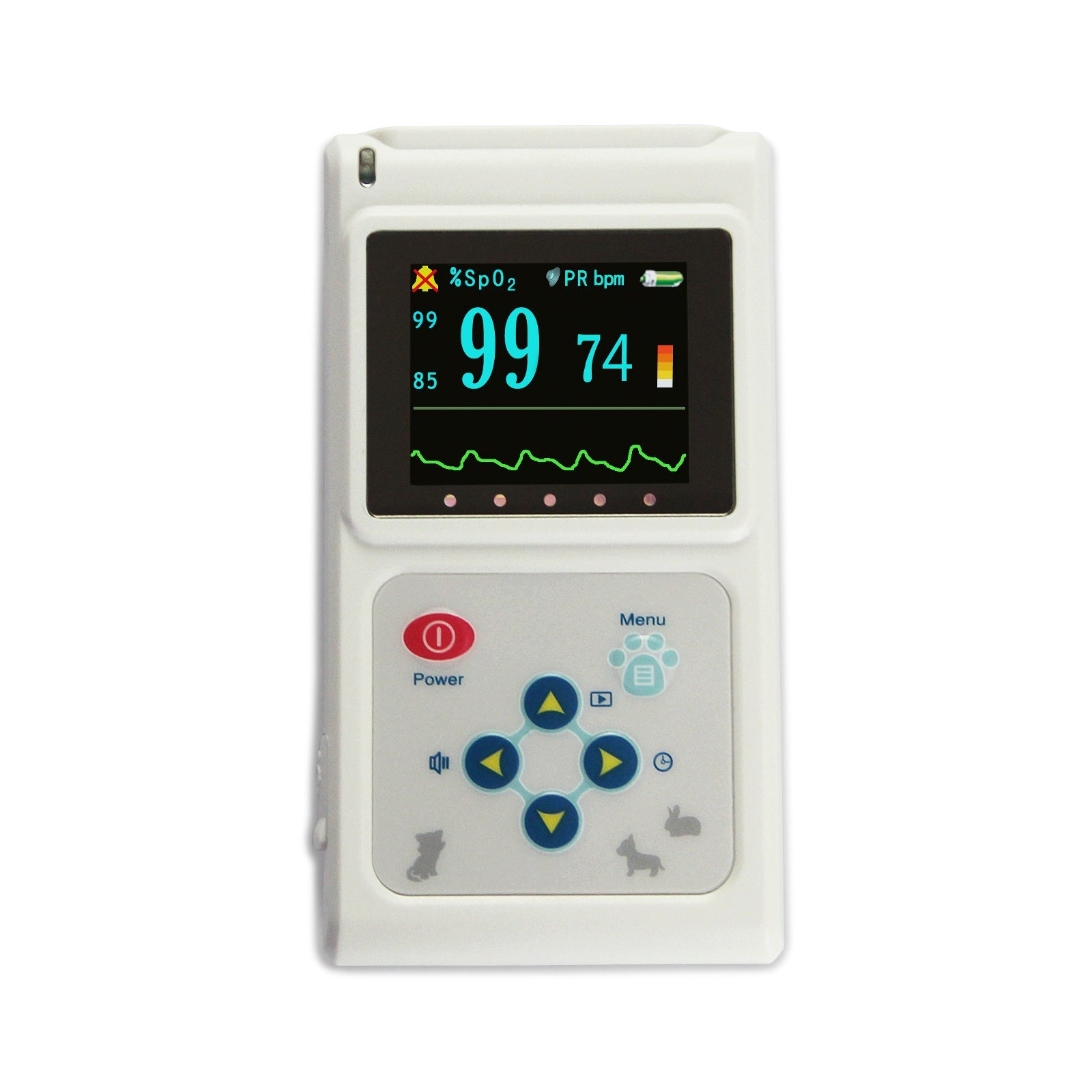 Frequenza cardiaca e saturazione ossigeno per cani e gatti Pulsossimetro Veterinario CMS60D - VET - Dog Moda