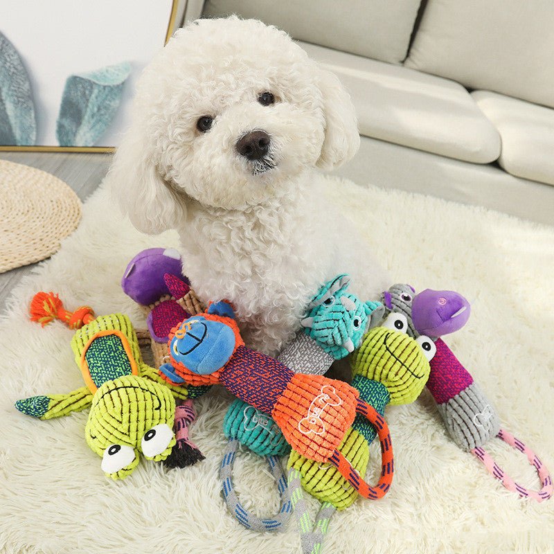Gioco per cani pelluche e corda "Zoo Fun" - Dog Moda