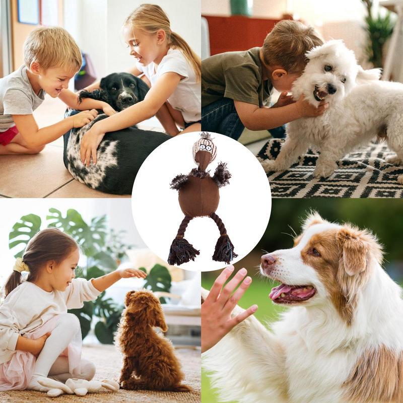 Gioco per Cani "Totò" – Uccellino in Corduroy per la Pulizia dei Denti - Dog Moda