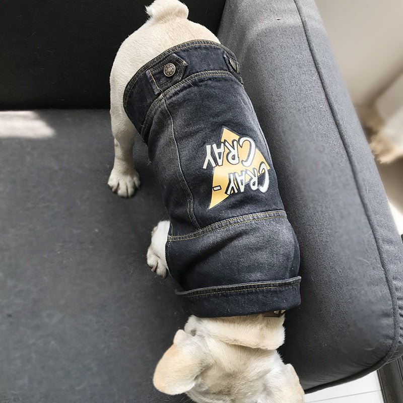 Giubbotto Jeans per Cani di Piccola Taglia Modello "Cray" - Dog Moda