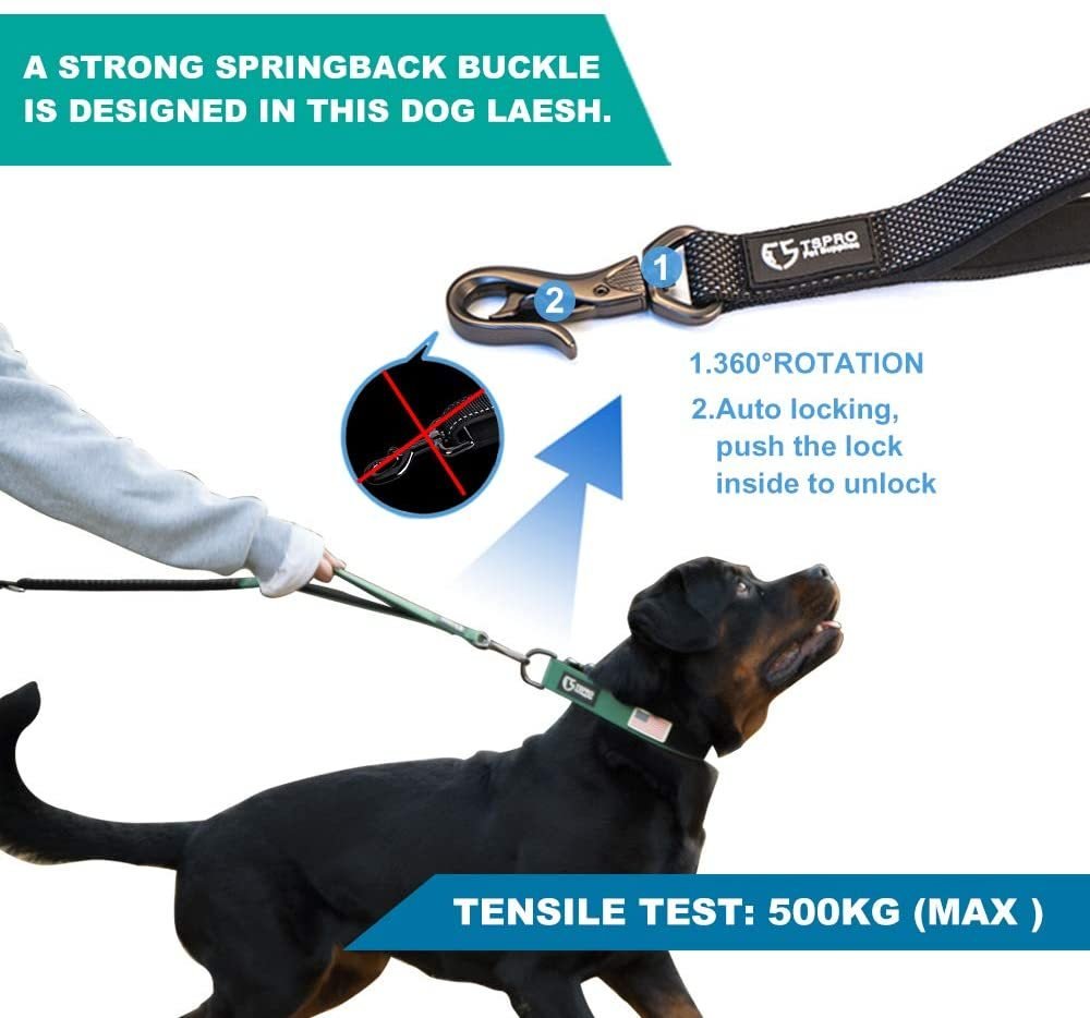 Guinzaglio con ammortizzatore e cintura di sicurezza "Oregon" per cani media e grande taglia - Dog Moda