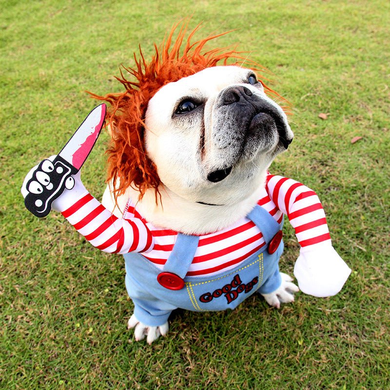 Halloween Paws - Vestitini Spaventosi per Cani con Tema Bambola Assassina o Cowboy - Dog Moda
