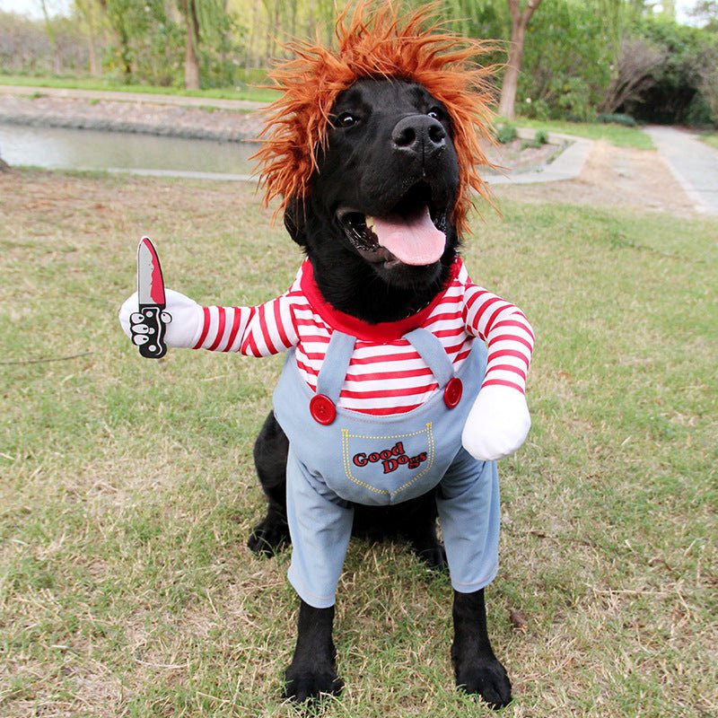 Halloween Paws - Vestitini Spaventosi per Cani con Tema Bambola Assassina o Cowboy - Dog Moda